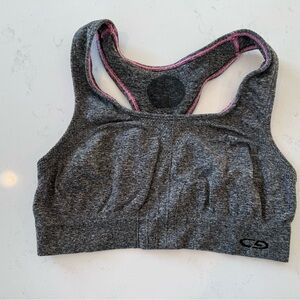 C9 by Champion Gray Sports Bra with Pink Trim